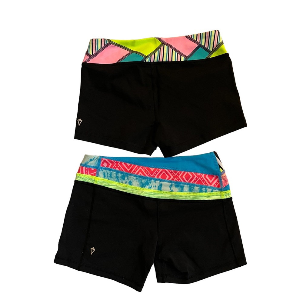 Ivivva Lululemon Reversible Shorts Set of 2 Sz 14 - Picture 5 of 6